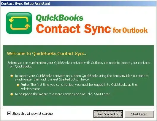 Install QuickBooks Contact Sync Tool