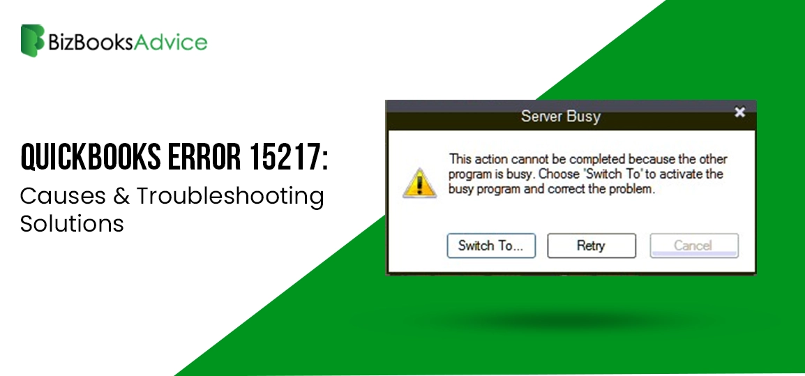 QuickBooks error 15217