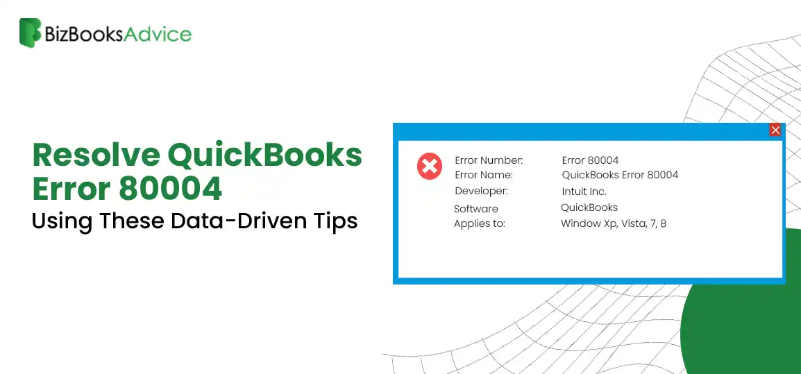 QuickBooks Error 80004