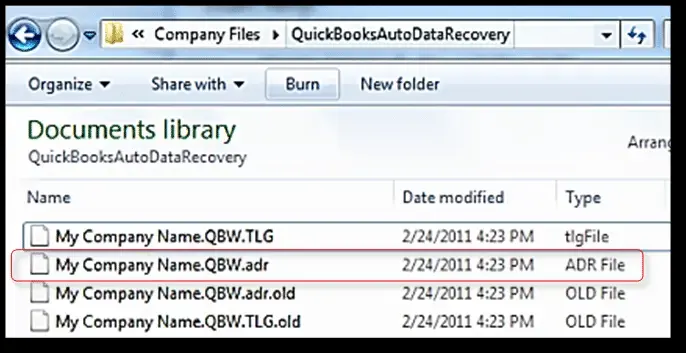 Change the name of the .ADR file