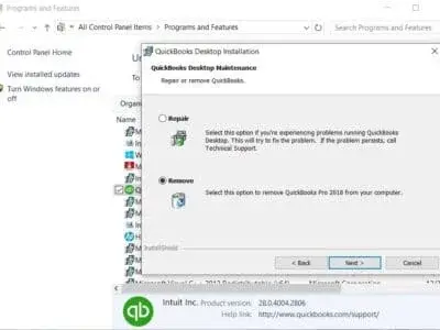 Uninstall your QuickBooks desktop
