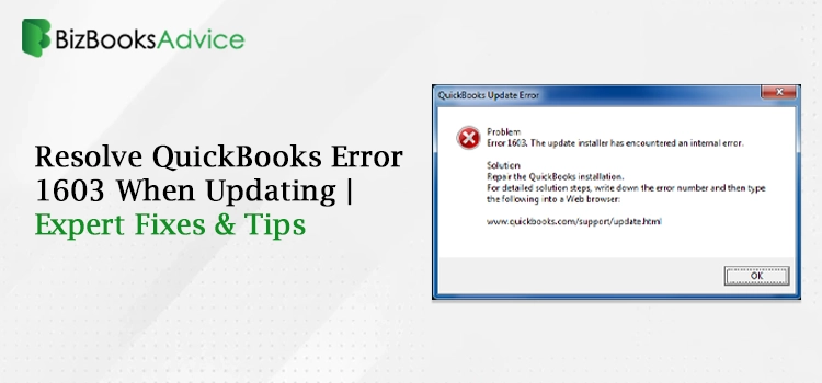 Resolve QuickBooks Error 1603 When Updating