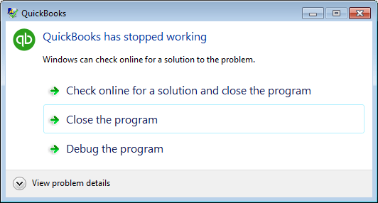How to fix QuickBooks has stopped working