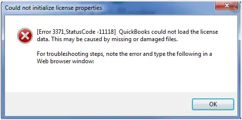 quickbooks error 3371 status code 11118