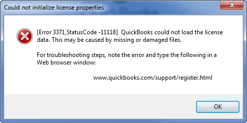 Error 3371 QuickBooks