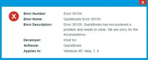 How to Fix QuickBooks Error 30159-BizBooksAdvice