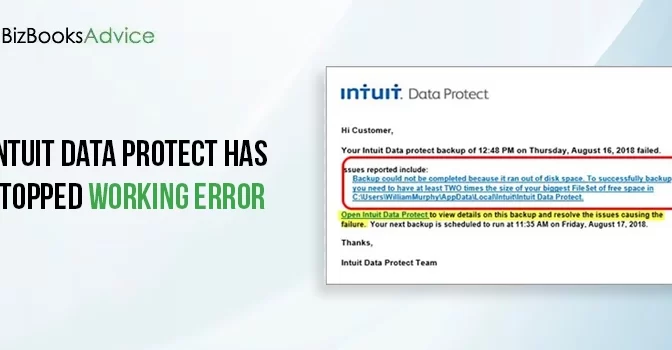 Why Intuit Data Protect Has Stopped Working and How to Resolve It
