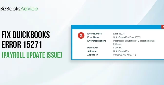How to Resolve Error 15271 QuickBooks?