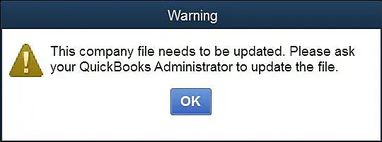 Update QuickBooks Company File