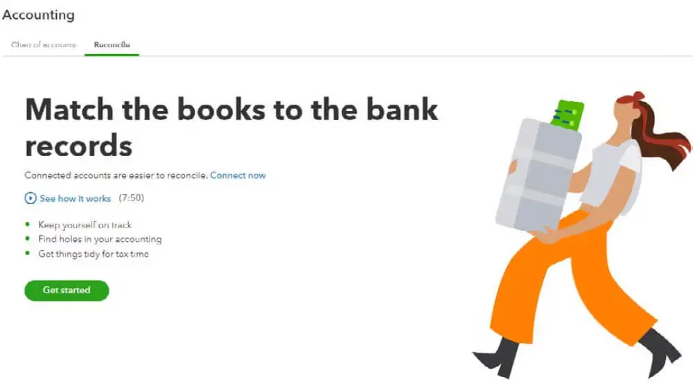 Reconcile page in QuickBooks Online- BizBooksAdvice