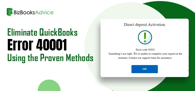 QuickBooks Error 40001