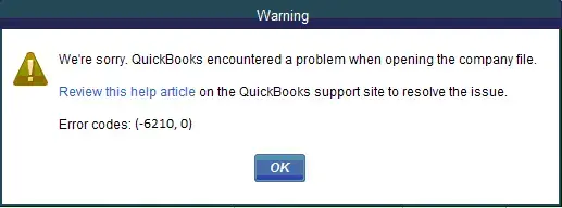 QuickBooks error code 6210