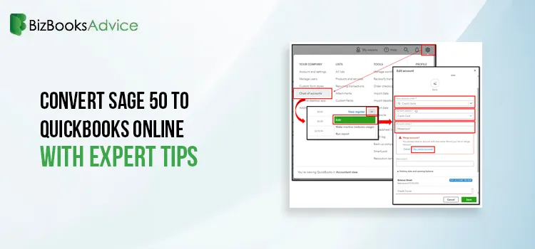 Convert Sage 50 to QuickBooks Online