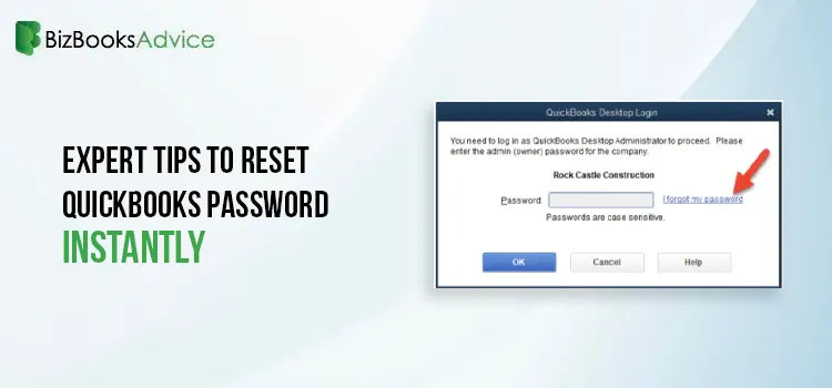 Reset QuickBooks Password