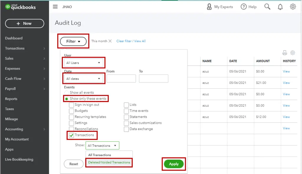 Find Voided Invoices in QuickBooks