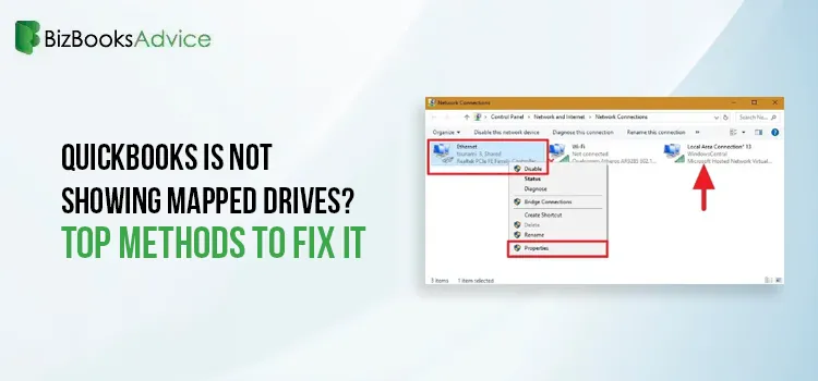 QuickBooks is Not Showing Mapped Drives