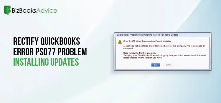 QuickBooks Error PS077