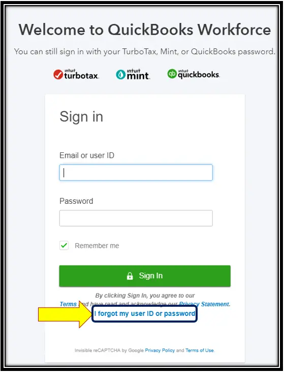 Reset QuickBooks Password Instantly