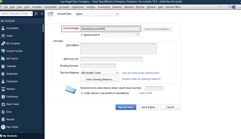 Click Save and close option