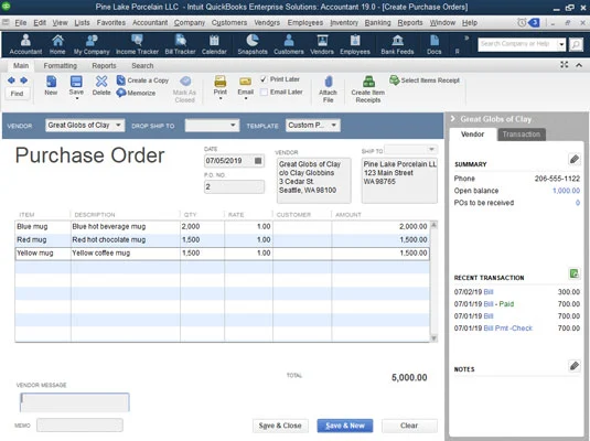 Purchase Orders