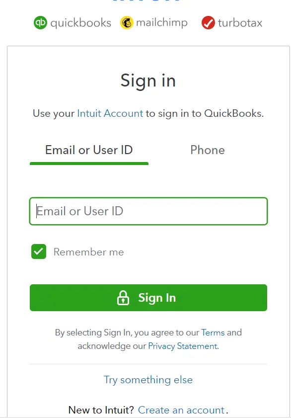 QuickBooks Online Login