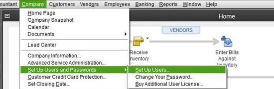 Set Up an External Accountant