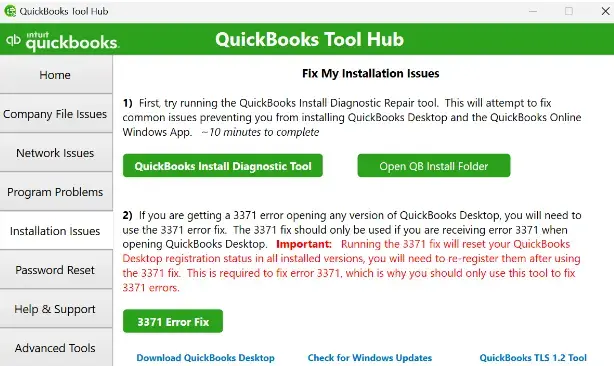 run the QuickBooks Install Diagnostic Tool- BizBooksAdvice