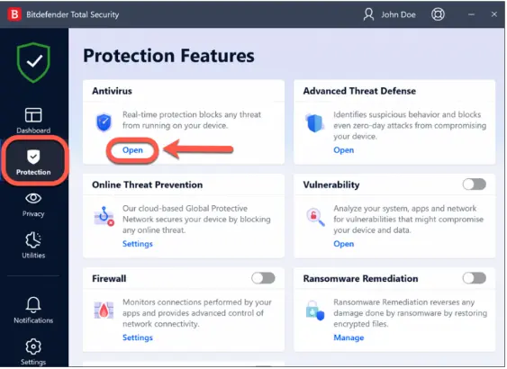 Bitdefender-Antivirus-exclusions- BizBooksAdvice