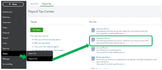 Now enter Payroll PIN in the Payroll Tax Center window and click on OK.
