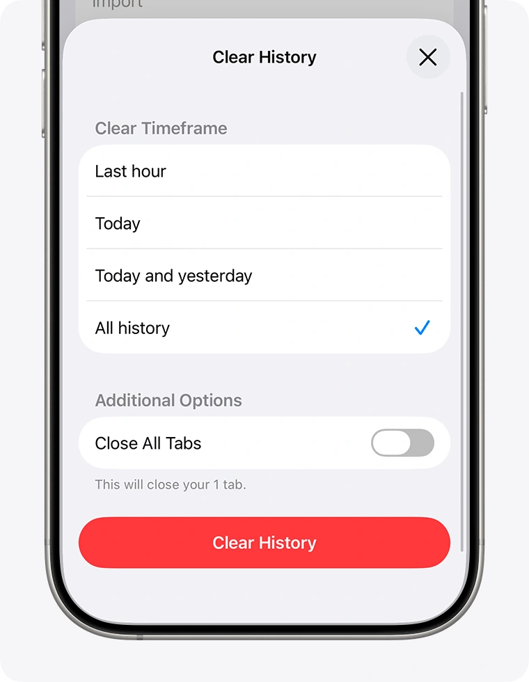 Safari for iPad and iPhone Clear History, then Website Data