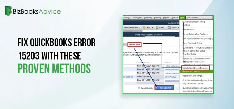 Fix QuickBooks Error 15203