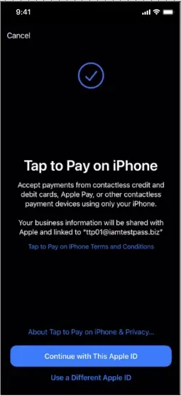 Enable Tap to Pay on iPhone