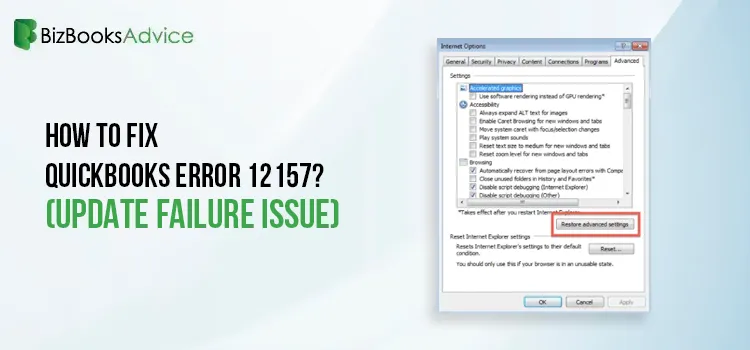 Fix QuickBooks Error 12157 With Easy Tips