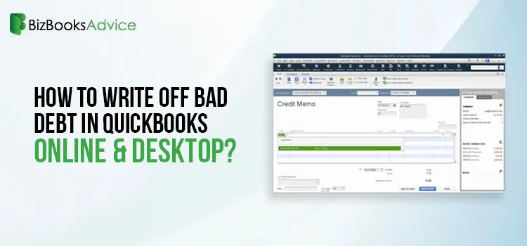 How to write off bad debt in QuickBooks