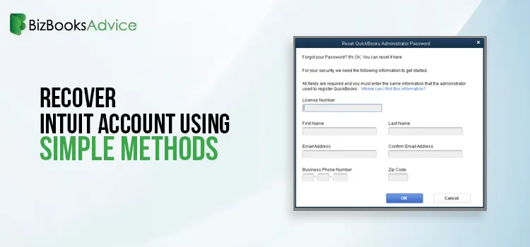 Recover Intuit Account Using Simple Methods