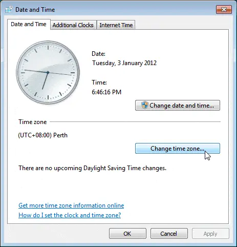 Review the System’s Date & Time