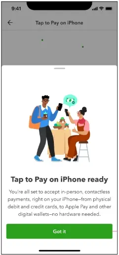 Tap to Pay is ready to use