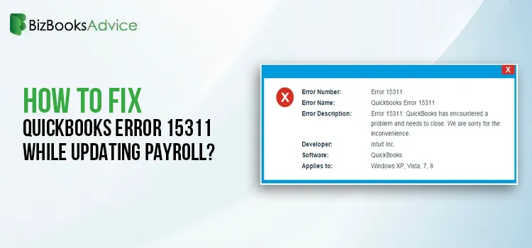 How to Fix QuickBooks Error 15311 While Updating Payroll