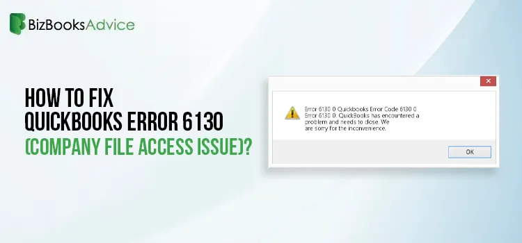 fix QuickBooks Error 6130