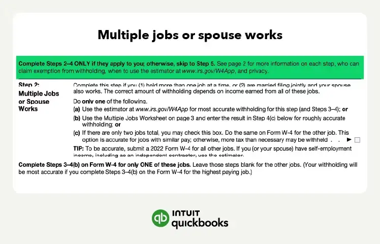 Multiple Jobs or Spouse also works