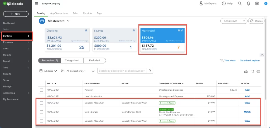 how to set up bank feeds in QuickBooks online