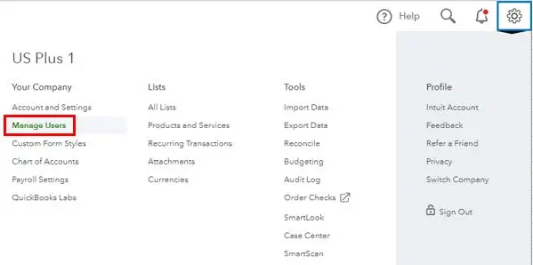 invite An Accountant User in QuickBooks Online