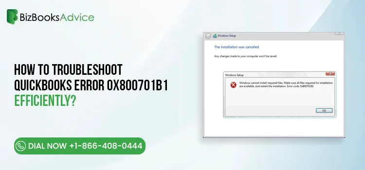 error 0x800701b1 in QuickBooks Desktop