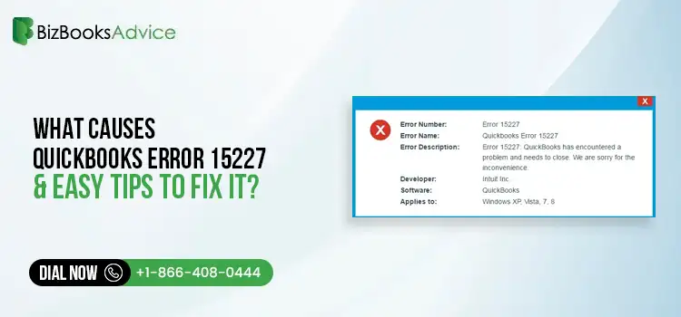 resolve the QuickBooks Error Code 15227