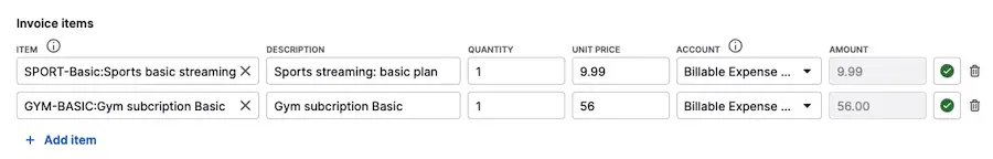 tap on Create Invoice option to send it to your QuickBooks account. 