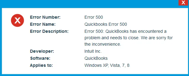 Fix QuickBooks Error 500 Instantly
