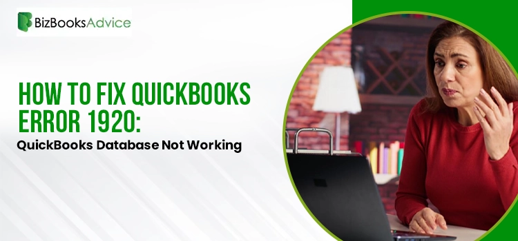 QuickBooks error 1920 service failed to start