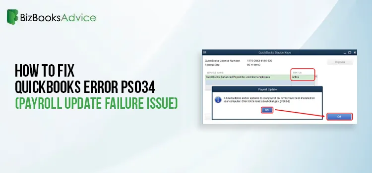QuickBooks Desktop Payroll Error PS034