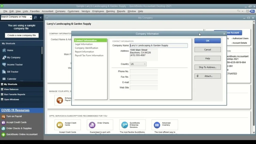 Change EIN in QuickBooks