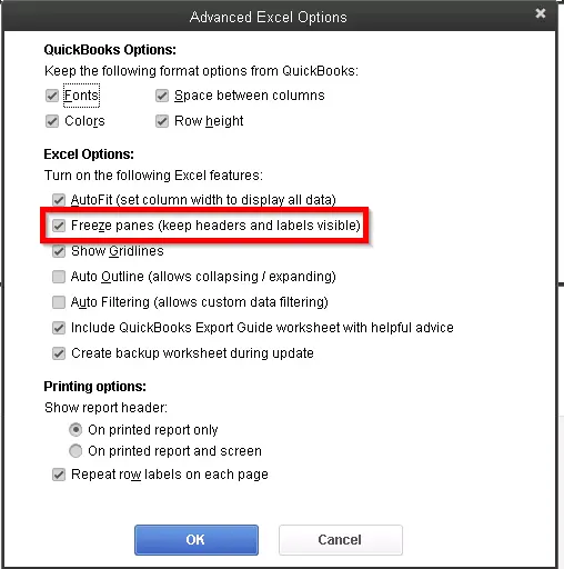 QuickBooks Export to Excel Not Working